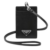 Prada Necklace Cardholder Black